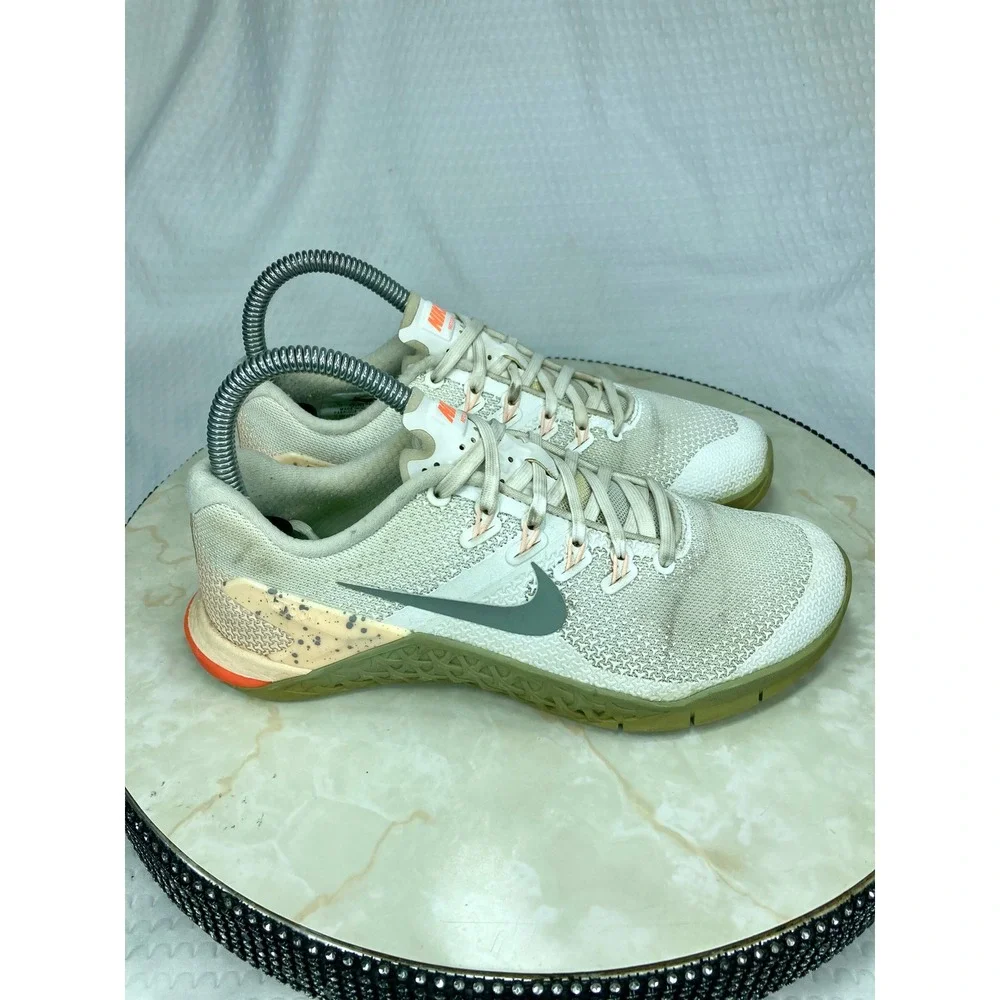 Nike Metcon 4 Training Shoes Womens 6 Sail Gum White Crossfit Running Sneakers